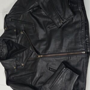 Xelement Classic Black Leather Jacket